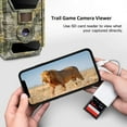 thumbnail image 3 of BOPORO SD Card Reader for iPhone, Lightning to SD Card Camera Reader Adapter, Dual Card Slot Memory Card Reader Trail Camera Viewer for iPhone 14 13 12 11 XS XR X 8 7 iPad, 3 of 8