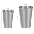 thumbnail image 7 of Travelwant 350/500ML Stainless Steel Cups,Insulated Metal Cups Double Wall Vacuum Tumbler Drinking Cups steel cups drinking for BBQ Home Office Party Driving, 7 of 7