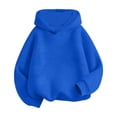 thumbnail image 3 of larppty Girls Oversized Hoodies Fleece Pullover Sweatshirts Kids Fashion Casual Outfits Fall Winter Clothes (13-14 Years,Blue), 3 of 3
