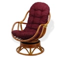 thumbnail image 7 of SK New Interiors Bali Lounge Swivel Rocking Chair Rattan Wicker Handmade with Dark Brown Cushion, 7 of 7