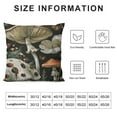 thumbnail image 5 of FUMJ Throw Pillow Covers Forest Mushrooms Green Leaves Home Decor Long Pillowcases Meadow Floral Butterfly Dragonfly Soft Pillow Case for Sofa Bedroom, 5 of 5