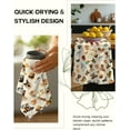thumbnail image 5 of Flour Sack Kitchen Towels - Set of 2 Spring Dish Towels with Hanging Loop 18x26 Inch Absorbent Reusable Cotton Cloths for Cleaning Cute Design Home Decorative Housewarming, Dog Lovers, 5 of 6