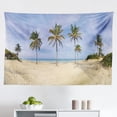 thumbnail image 1 of Nature Scene Tapestry, Grassland Landscape with Rural Meadow Fence and Colorful Sky, Fabric Wall Hanging Decor for Bedroom Living Room Dorm, 2 Sizes, Mauve Taupe Amber, by Ambesonne, 1 of 1