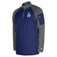 thumbnail image 2 of Men's New Era Royal Los Angeles Dodgers Father's Day Raglan Quarter-Zip Top, 2 of 5