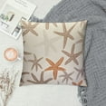 thumbnail image 2 of COMIO  Tan Brown Starfish Pillow Covers Coastal Beachy Nautical Couch Pillow Cases Vintage Farmhouse Rustic Throw Pillows Home Decor for Living Room Bedroom Bed Cushion Outdoor, 2 of 5
