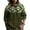 Dark Green, variant on WTOBBY Men's Printed Cotton Linen Hooded Long Sleeve Shirt with Gradient Design for Spring and Summer Casual Daily Wear Lightweight and Breathable Pullover Top ,Army Green L