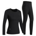 thumbnail image 1 of Conjunto de ropa interior con calefacción eléctrica para mujer, 22 zonas de calefacción para esquís, 1 of 8