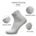 thumbnail image 4 of DESIGNICE 5Pairs Bamboo Men Sock Breathable Sock Low Quarter Thin Ankle Sock Comfort Cool Soft Sock, 4 of 7