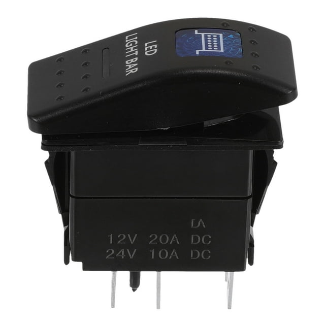 Phenofice 1Pcs PPA Rocker Switch for Automotive Use Work Light Control 5.3x4.3x1.2in
