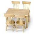thumbnail image 3 of OUSITAID 1 Set Mini Chairs Models Furniture Ornament DIY Room Decor Prop Simple Accessory Landscape Adornment 1/12 Table Model for Layout White, 3 of 7