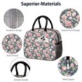 thumbnail image 4 of Womens Pioneer Flower Floral Print Pattern Lunch Box for Work,Insulated Lunch Bag for Women,Loncheras Para Mujer,Leakproof Adult Lunch Bag for Work,Beach,Travel,Picnic,Camping, 4 of 7