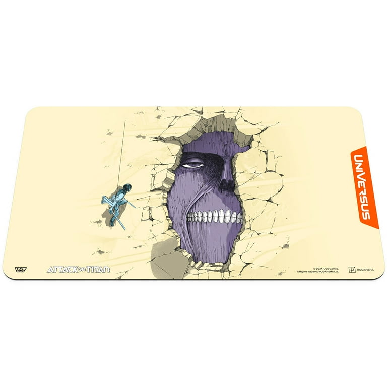 UniVersus Attack on Titan: Battle for Humanity - Wall Titan Playmat - 24 x 14 Neoprene Mat, Tabletop Card Game Accessory, UVS Games, Licensed UniVersus Attack on Titan: Battle for Humanity - Wall Titan Playmat - 24 x 14 Neoprene Mat, Tabletop Card Game Accessory, UVS Games, Licensed