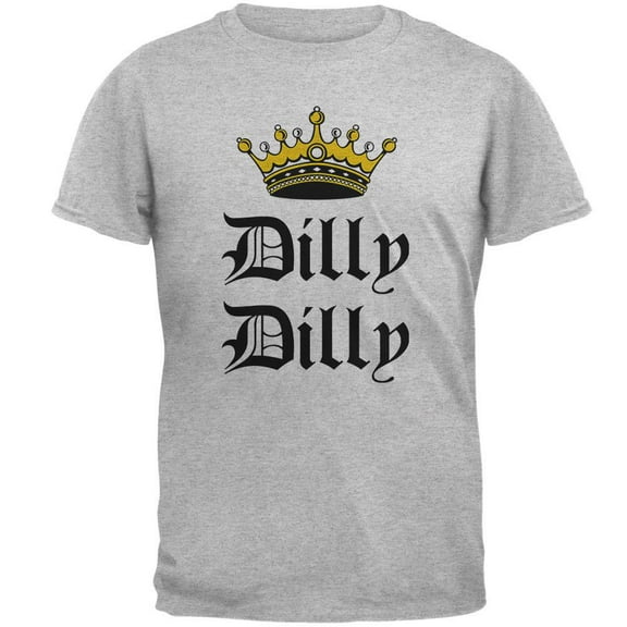 Dilly Dilly Crown Olde English Mens T Shirt Heather X-LG