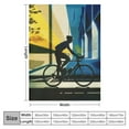 thumbnail image 4 of Orinice Bike Riders Blanket, Dynamic Sports Theme, Cozy Flannel, Loved by Cycling Enthusiasts, Suitable for Bedroom &amp; Living Room, 40x50in, 4 of 6