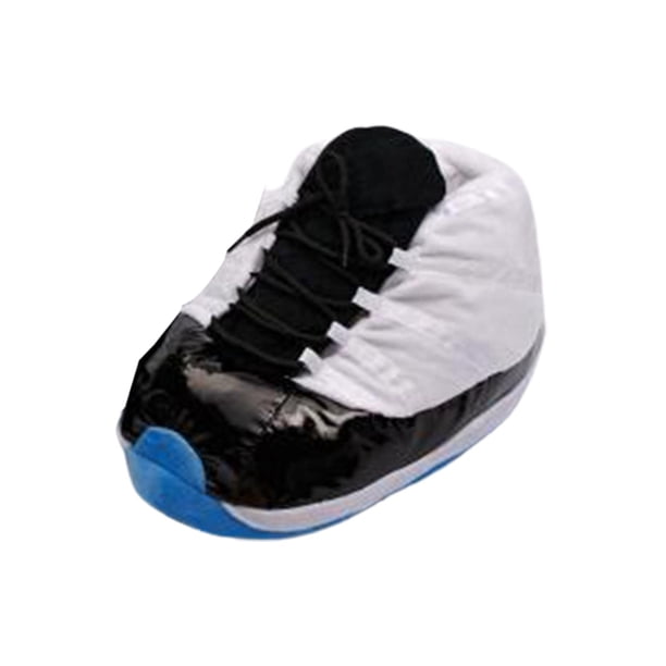 Zapatillas cálidas de invierno, zapatos cómodos antideslizantes para el hogar, zapatillas con cordones para el hogar Blanco negro Yuyangstore Zapatillas de casa