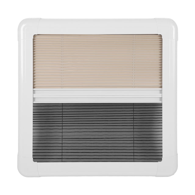 Caravan Window, Push Out 24 X 24in Aluminum Alloy Frame 75 Deg Opening RV Side Window UV Protection for Trailers for Motorhome