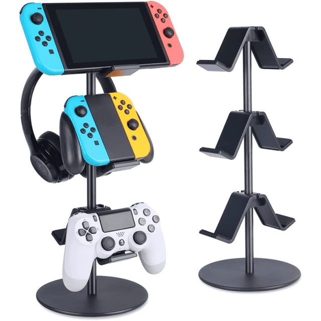 Controller Bracket 3 Layers, Headset Bracket, Multi-adjustable Game Controller Headset Hanger For All General Gaming PC Accessories, Xbox PS4 PS5 Switch