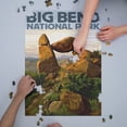 thumbnail image 3 of Big Bend National Park, Texas, Rock Formation (1000 Piece Puzzle, Size 19x27, Challenging Jigsaw Puzzle for Adults and Family, Made in USA), 3 of 4