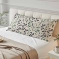 thumbnail image 4 of Green Grey Botanical Body Pillow Covers 20"x60", Rustic Country Spring Floral Summer Leaf Soft Brushed Microfiber Breathable Throw Pillow Covers, Pillowcase with Zipper for Couch Sofa Bedroom, 4 of 9