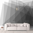 thumbnail image 2 of IDEA4WALL 6pcs Abstract Geometric Peel and Stick Wallpaper Removable Wall Murals Large Wall Stickers for Home Decoration, 100"x24", 2 of 5