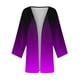 thumbnail image 5 of Cárdigan para mujer, verano otoño, estampado degradado, cárdigan de manga larga, suelto, blusa informal, abrigo para mujer, 5 of 5