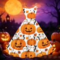 thumbnail image 4 of Fgvctg Halloween Wedding Guest Dresses for Women Dinner Cocktail Dress 1950s Pumpkin Ghost Witch Print Crewneck Dress Oversized Halloween Sleeveless Clothing Pretty Outfit Yellow M, 4 of 4