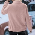 thumbnail image 4 of Women Sweaters Casual Solid Color Half Zip Long Sleeved Pullover Fall Outfits Clothes,RD1,M, 4 of 6