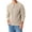06-Light Camel, variant on QDG Mens Henley Knit Pullover Sweater Waffle Crewneck Casual Texture Fashion Sweater