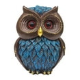 thumbnail image 4 of Estatua de búho, figura de animal, regalo moderno y creativo para amantes de las aves. Colección de búhos. Azul, 4 of 9