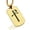 Gold, variant on Stainless Steel Religious Staurogram Dog Tag Pendant Necklace