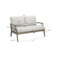 thumbnail image 7 of Ulax Furniture Outdoor/Indoor Aluminum Patio Loveseat 2 Person Bench Outdoor Sofa Chair with Olefin Cushions, 7 of 7