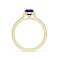 thumbnail image 2 of ANGARA Natural Round Tanzanite Tapered Shank Solitaire Engagement Ring in 14K Yellow Gold for Women (Size-6mm) | December Birthstone, Anniversary, Jewelry Gift for Women | Natural Tanzanite Ring, 2 of 9