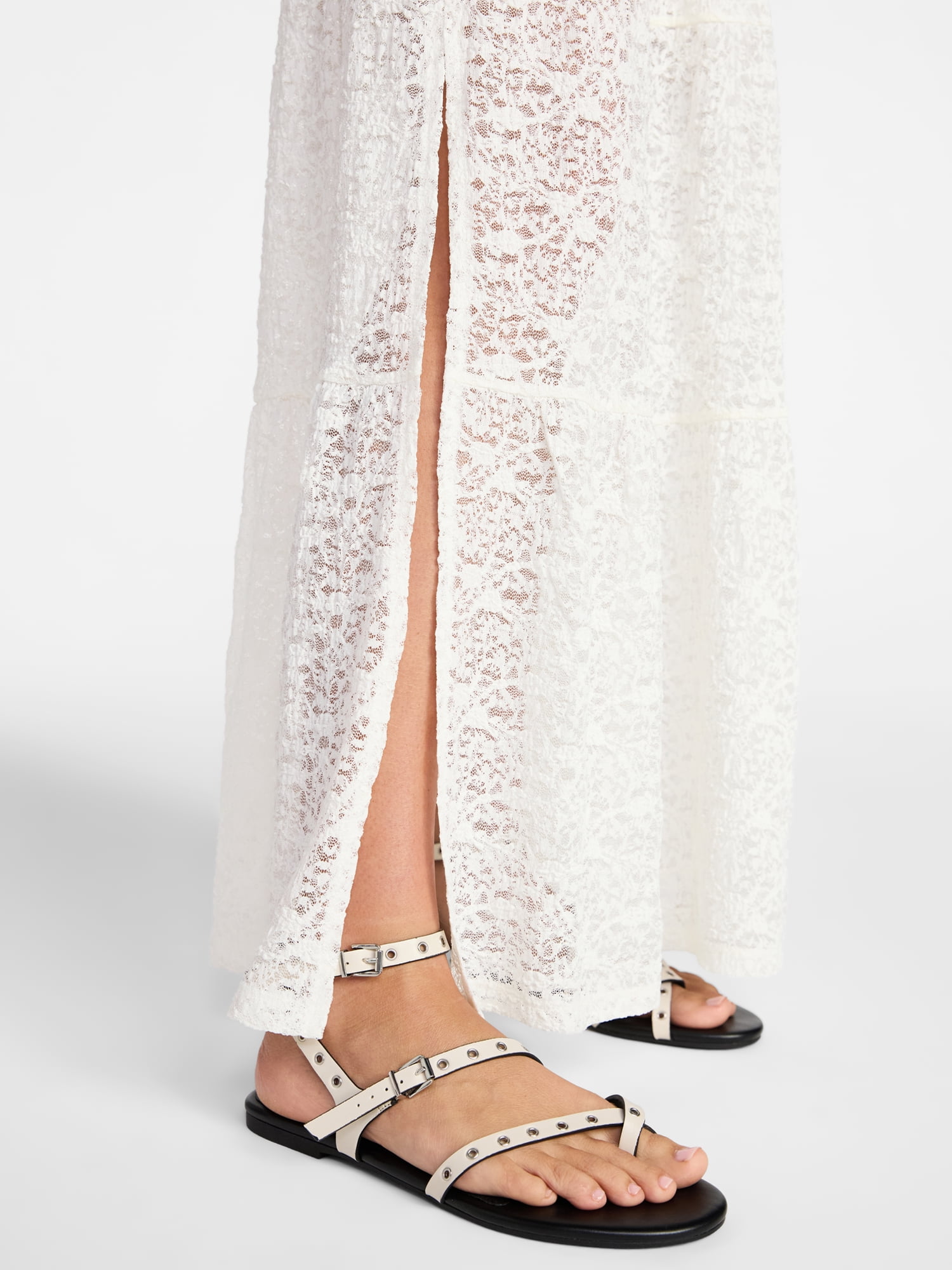 No Boundaries Lace Tiered Maxi Skirt, Women's XXS-XXL