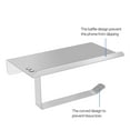 thumbnail image 2 of Stainless Steel Toilet Paper Holder Stand - Dispenser Tissue Roll Towel Hanger Wall Mount Rustproof High gloss Finished with Mobile Phone Storage Shelf Rack for Bathroom Lavatory Toilet Home, 2 of 6