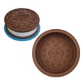 thumbnail image 4 of Molde de pastel de gasa Oreo, herramientas para hornear Chocolate de 6 ", Mousse de galletas, abrasivo de silicona de 178x37mm (solo herramienta de un toque), 4 of 5