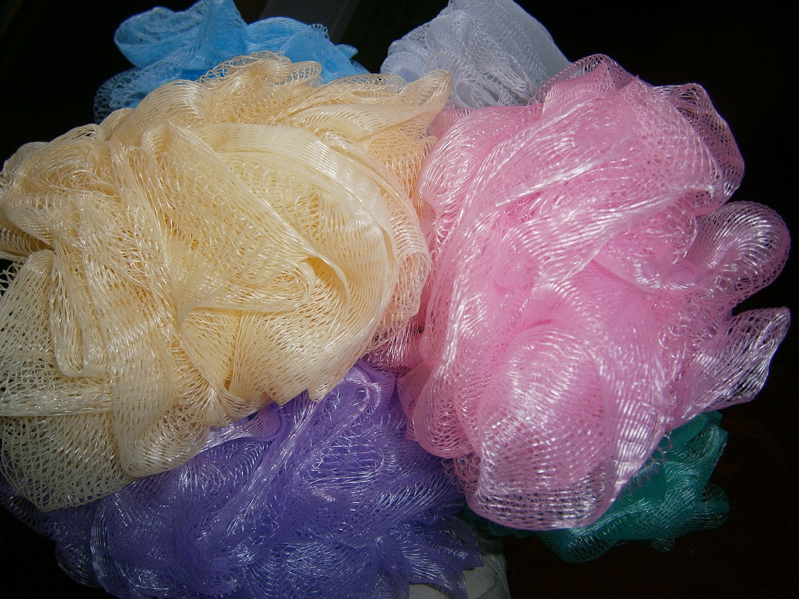 Clean Logic Mesh Bath Sponge 40G (6 Pieces) Assorted Colors Walmart