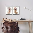 thumbnail image 2 of Stupell Industries Country Floral Boho Boots Graphic Art Black Framed Art Print Wall Art, Set of 2, Design by Nina Blue, 2 of 7