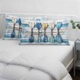 thumbnail image 4 of Lake Paddle Striped Standard Pillow Covers, Watercolor Vintage Wood Grain Soft Breathable Throw Pillow Cases with Invisible Zipper, Decorative Pillowcase Pillows Protectors for Sofa Bed Chair 20"x26", 4 of 9
