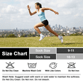 thumbnail image 7 of Loritta 20 Pairs Womens Ankle Socks Bulk Pack, Moisture Wicking Breathable Low Cut Socks Colorful, Size 10-13, 7 of 7