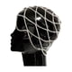 thumbnail image 1 of Cadena para la cabeza con cristales estilo charles, cadena para la cabeza de malla, joyas para el cabello con cristales de estrás, tocado de malla con estrás, diseño a prueba de futuro, 1 of 9