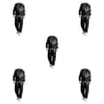 thumbnail image 2 of yingyy 1/2/3/5 Home Salon Spa Sauna Suit Running Exercise Fitness Sweat Jacket Reusable Washable PVC Sports Suits Black XL 5PCS, 2 of 6