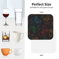 thumbnail image 6 of Yiaed Gamepad Joystick Game Print Leather Coasters for Drinks - Cup Coasters Coffee Table Kitchen Table Bar, Home & Office Gifts Handmade Drink Coasters-Square, 6 of 6