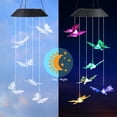 thumbnail image 4 of Solar Power String Lights, Color Changing LED Mobile Butterfly Wind Chimes, Mobile Portable Waterproof Outdoor Decorative,Romantic Wind Bell Light,Solar Lights for Home/Yard/Patio/Garden, 4 of 7