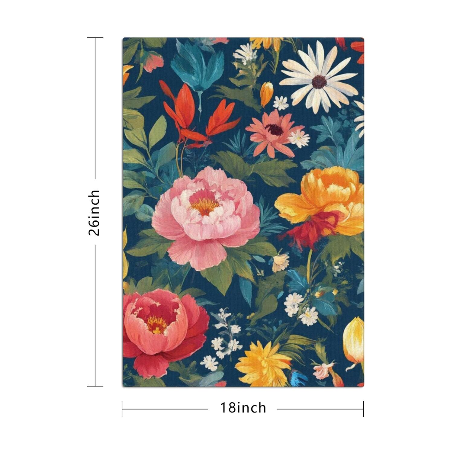 6 Pcs Funny Kitchen Towels,Pioneer Flower Microfiber Dish Towels,Kitchen Tea Towels,Kitchen Towel Set (18" X 26")