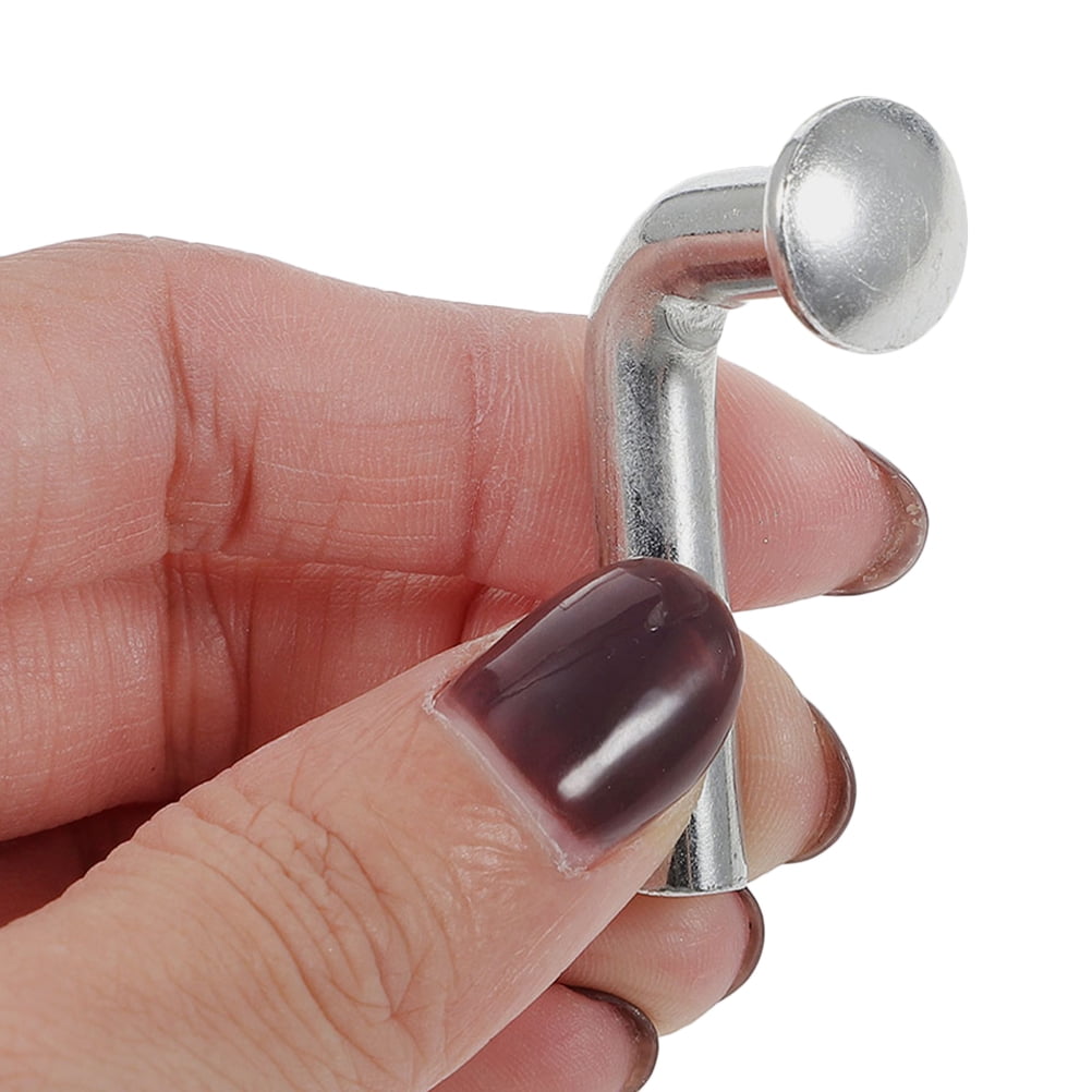 LOLIPPYY 100Pcs Plated Silver Galvanized Pallet Rack Safety Pins with 90 Degree Bend for Industrial Shelving