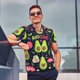 thumbnail image 4 of Balery Avocado Love Camisa Polo de Hombre con Estampado, de Manga Corta y Tejido Medio, Camisa Tipo Golf Polo-Medium, 4 of 6