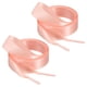 thumbnail image 1 of Cordones de satén de 35", cordones planos de seda de 3/4" de ancho, cordones de zapatillas de seda para decoración de zapatos de chicas y mujeres, rosa, 1 of 7