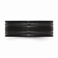 thumbnail image 3 of Titanium Grooved Black IP-plated 8mm Brushed and Polished Band Size: 13; for Adults and Teens; for Women and Men, 3 of 6