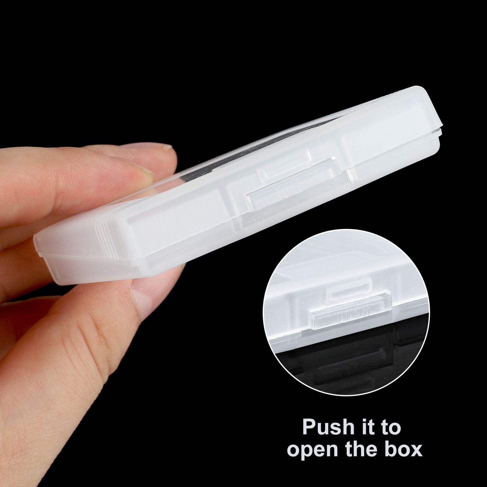 10pcs Transparent Game Cartridge PET Case Games Plastic PET