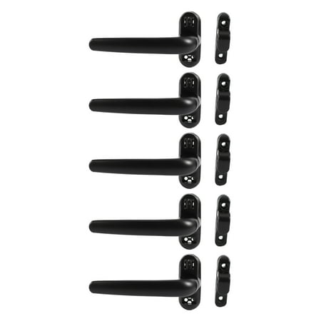 

5X Door and Window Handle Lock Casement Window Lock Wheel Handle Black